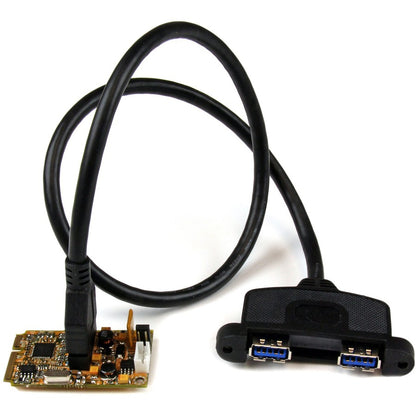 StarTech.com Carte adaptateur USB 3.0 SuperSpeed ​​Mini PCI Express à 2 ports avec kit de support et prise en charge UASP MPEXUSB3S22B