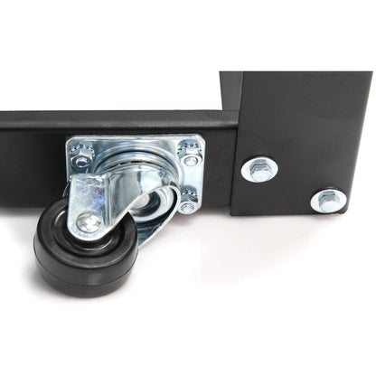 StarTech.com Armoire rack ouverte pour équipement de serveur 12U à 4 montants avec montants et roulettes réglables 4POSTRACK12A