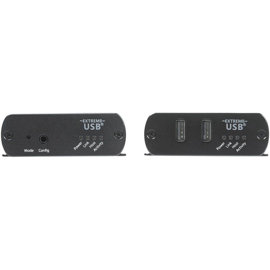 StarTech.com Hub d'extension USB 2.0 à 2 ports sur câble RJ45 Cat5e ou Cat6 - Kit d'extension USB 2.0 en métal de 100 m - ESD, alimenté, 480 Mbps USB2002EXT2NA
