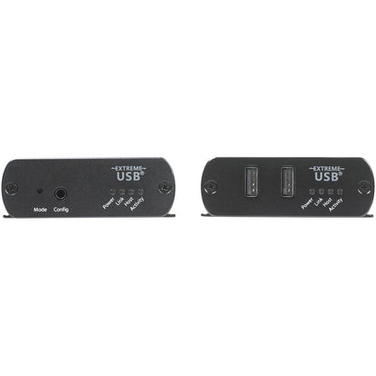 StarTech.com Hub d'extension USB 2.0 à 2 ports sur câble RJ45 Cat5e ou Cat6 - Kit d'extension USB 2.0 en métal de 100 m - ESD, alimenté, 480 Mbps USB2002EXT2NA