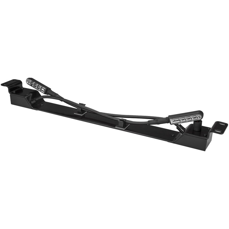 StarTech.com Panneau lumineux pour montage en rack 1U 19" - LED à intensité variable - Col de cygne flexible - Barre d'éclairage pour montage en rack pour serveur/armoire réseau/centre de données RKPNLLT