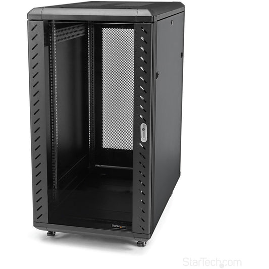 StarTech.com Armoire de serveur 22U sur roulettes - Profondeur réglable de 91,4 cm - Boîtier d'équipement réseau portable (RK2236BKF) RK2236BKF