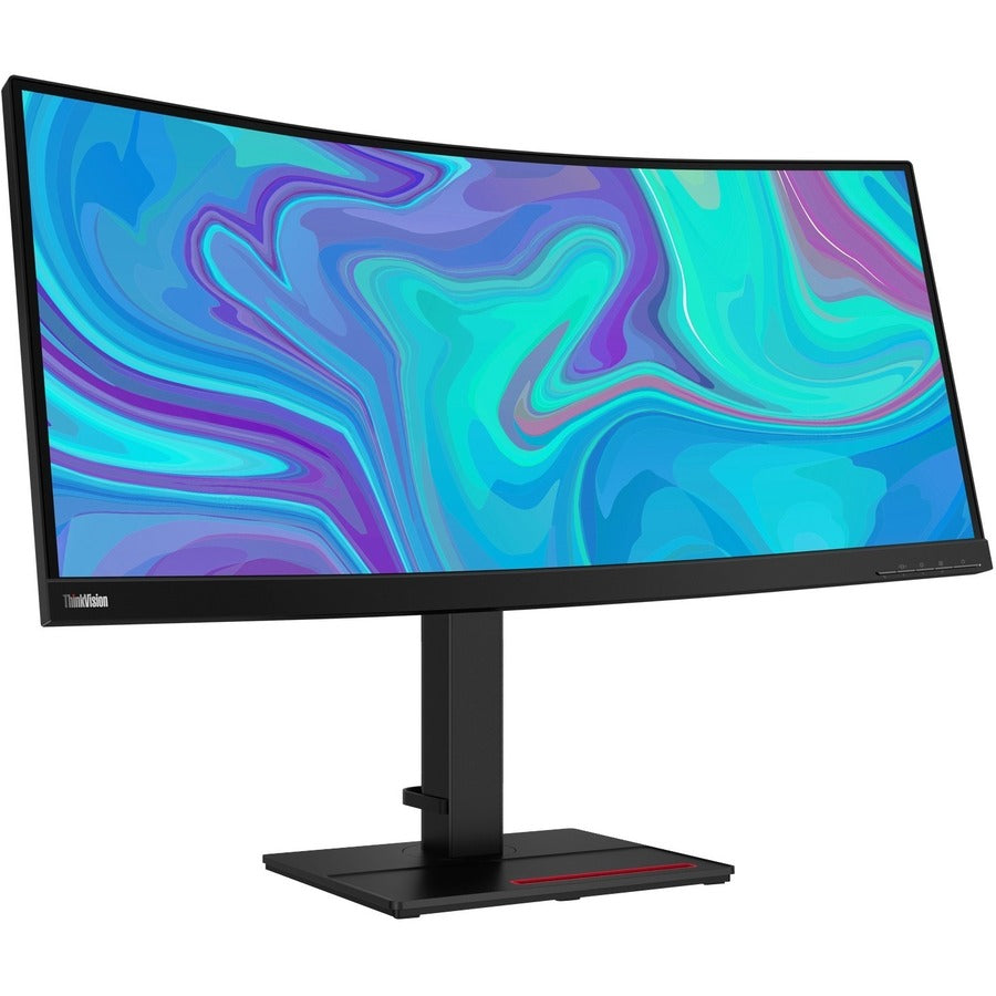 Lenovo ThinkVision T34w-20 34" WQHD Curved Screen WLED LCD Monitor - 21:9 - Raven Black 61F3GAR1US