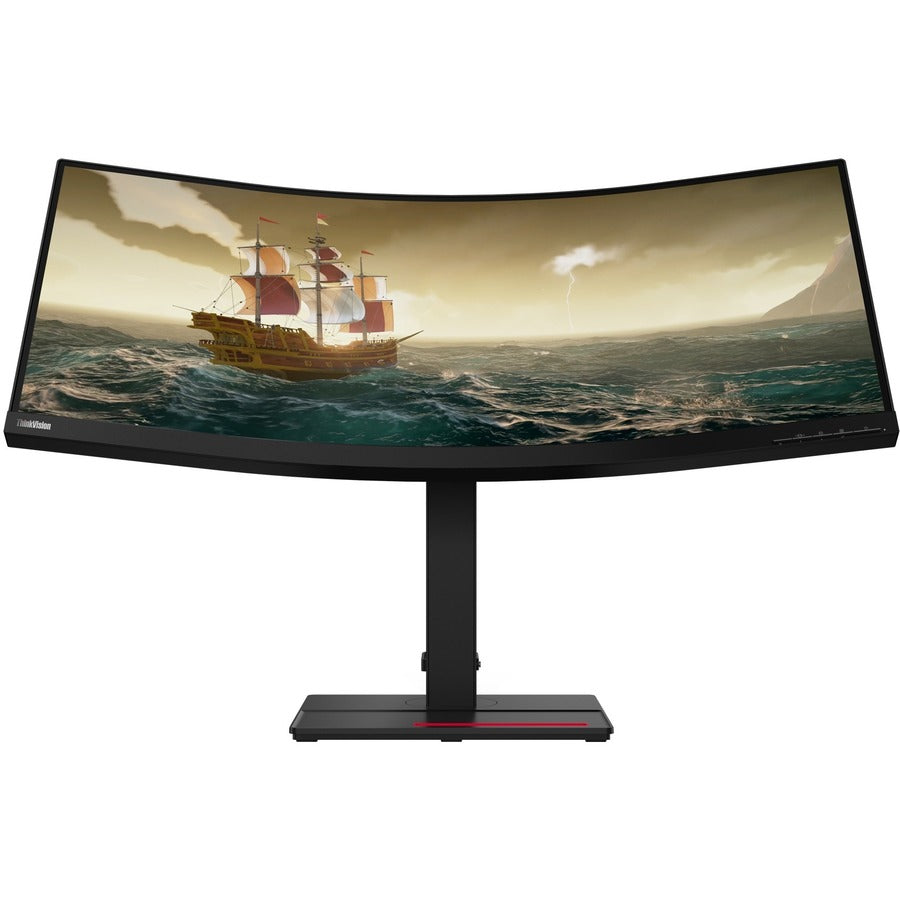 Lenovo ThinkVision T34w-20 34" WQHD Curved Screen WLED LCD Monitor - 21:9 - Raven Black 61F3GAR1US