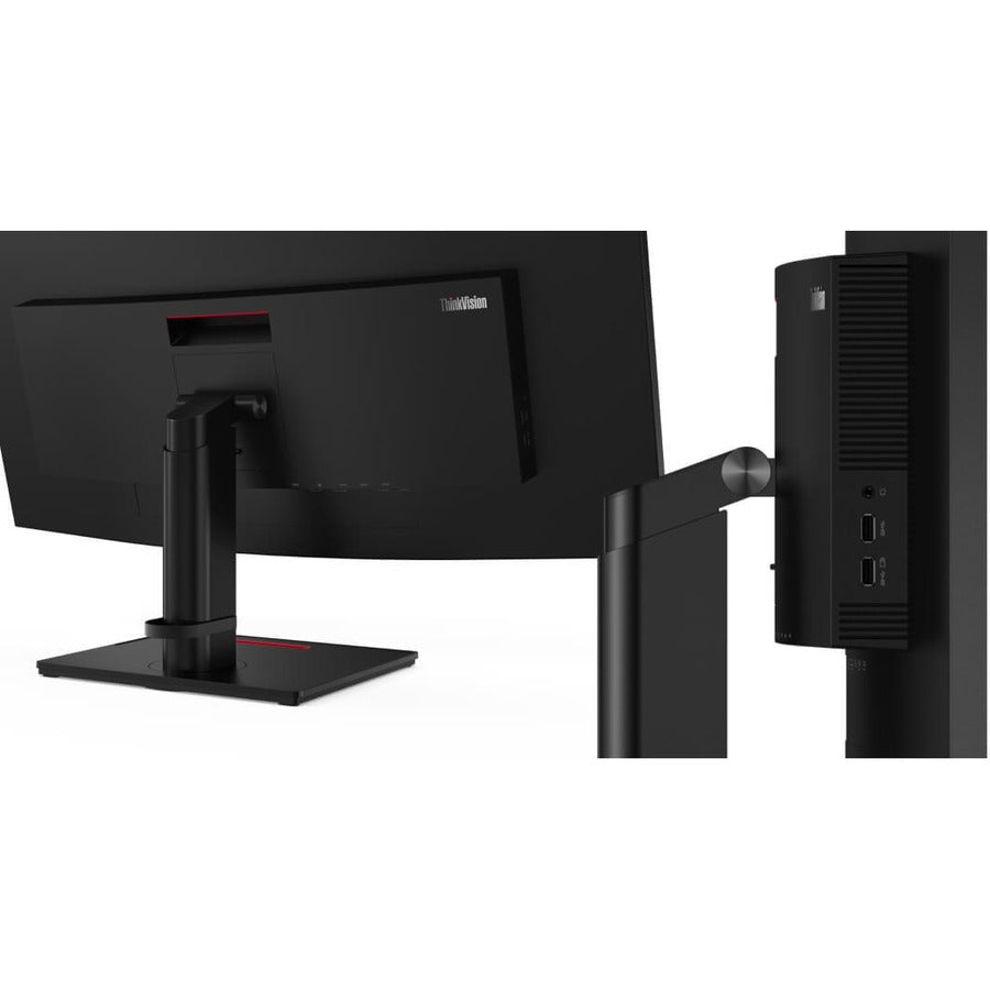 Lenovo ThinkVision T34w-20 34" WQHD Curved Screen WLED LCD Monitor - 21:9 - Raven Black 61F3GAR1US