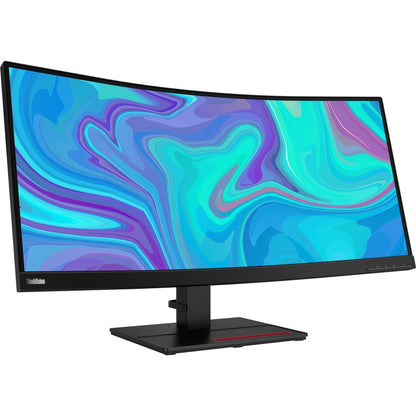 Lenovo ThinkVision T34w-20 34" WQHD Curved Screen WLED LCD Monitor - 21:9 - Raven Black 61F3GAR1US