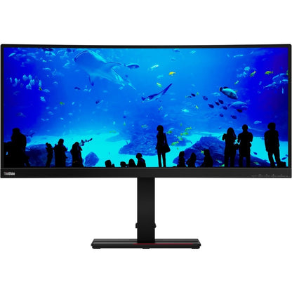 Lenovo ThinkVision T34w-20 34" WQHD Curved Screen WLED LCD Monitor - 21:9 - Raven Black 61F3GAR1US
