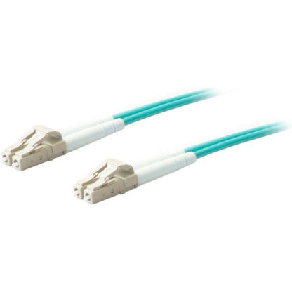 Câble de raccordement fibre optique multimode optimisé par laser (LOMM) duplex LC/LC OM4 Aqua 1 m AddOn ADD-LC-LC-1M5OM4