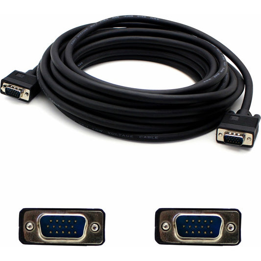 Câble de moniteur haute résolution VGA AddOn 15 pieds (4,6 m) - Mâle vers mâle VGAMM15