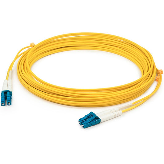 Câble de raccordement jaune duplex LC/LC OS1 en fibre monomode (SMF) AddOn 15 m ADD-LC-LC-15M9SMF