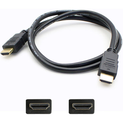 Lot de 5 câbles HDMI mâle vers mâle noirs compatibles Lenovo 0B47070 de 1,82 m (6,00 pi) 0B47070-AO-5PK