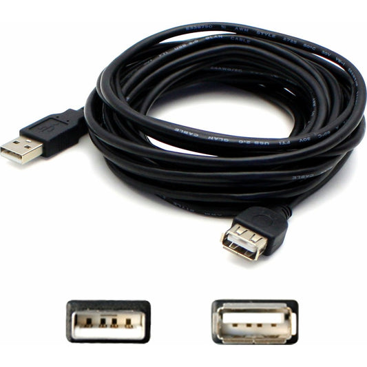 Câble d'extension actif USB 2.0 A vers A AddOn de 15 pieds (4,6 m) - M/F USBEXTAA15