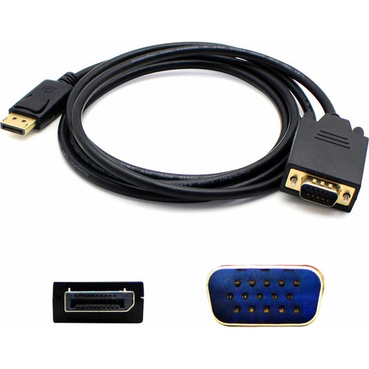 Adaptateur DisplayPort vers VGA noir AddOn 3 pieds (1 M) - M/M DISPORT2VGAMM3B