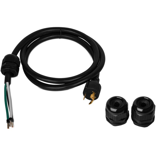Cordon d'alimentation câblé CyberPower 208 VCA 6 pi NEMA L6-30P vers 3 fils (ROJ) 10 AWG 3 presse-étoupes L630PHW6FT