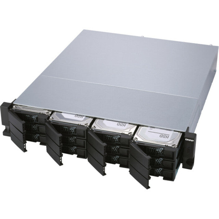 Boîtier de disque dur SATA/600 QNAP TL-R1200S-RP - Interface hôte mini-SAS - Montable en rack 2U TL-R1200S-RP-US