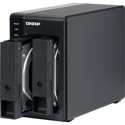 QNAP 2 Bay USB Type-C Direct Attached Storage with Hardware RAID TR-002-US