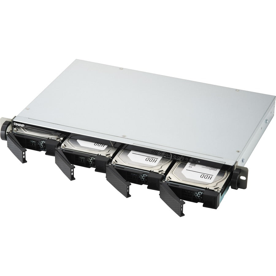 NAS QNAP à 4 baies 2,5 GbE à montage en rack de faible profondeur avec emplacements SSD M.2 SATA TS-451DEU-2G-US