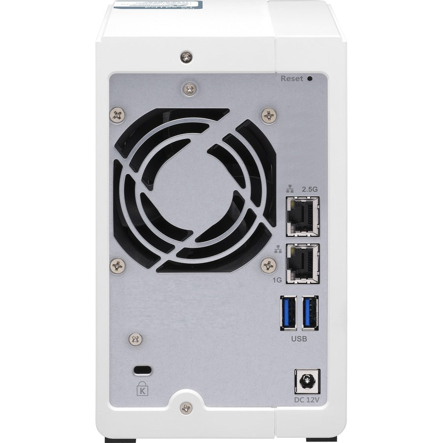 NAS QNAP Quad-core 1,7 GHz avec 2,5 GbE et applications riches en fonctionnalités pour la maison et le bureau TS-231P3-2G-US