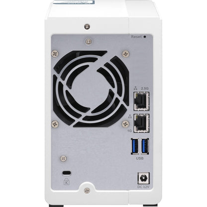NAS QNAP Quad-core 1,7 GHz avec 2,5 GbE et applications riches en fonctionnalités pour la maison et le bureau TS-231P3-2G-US