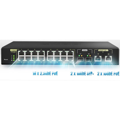 Commutateur Ethernet QNAP QSW-M2116P-2T2S QSW-M2116P-2T2S-US