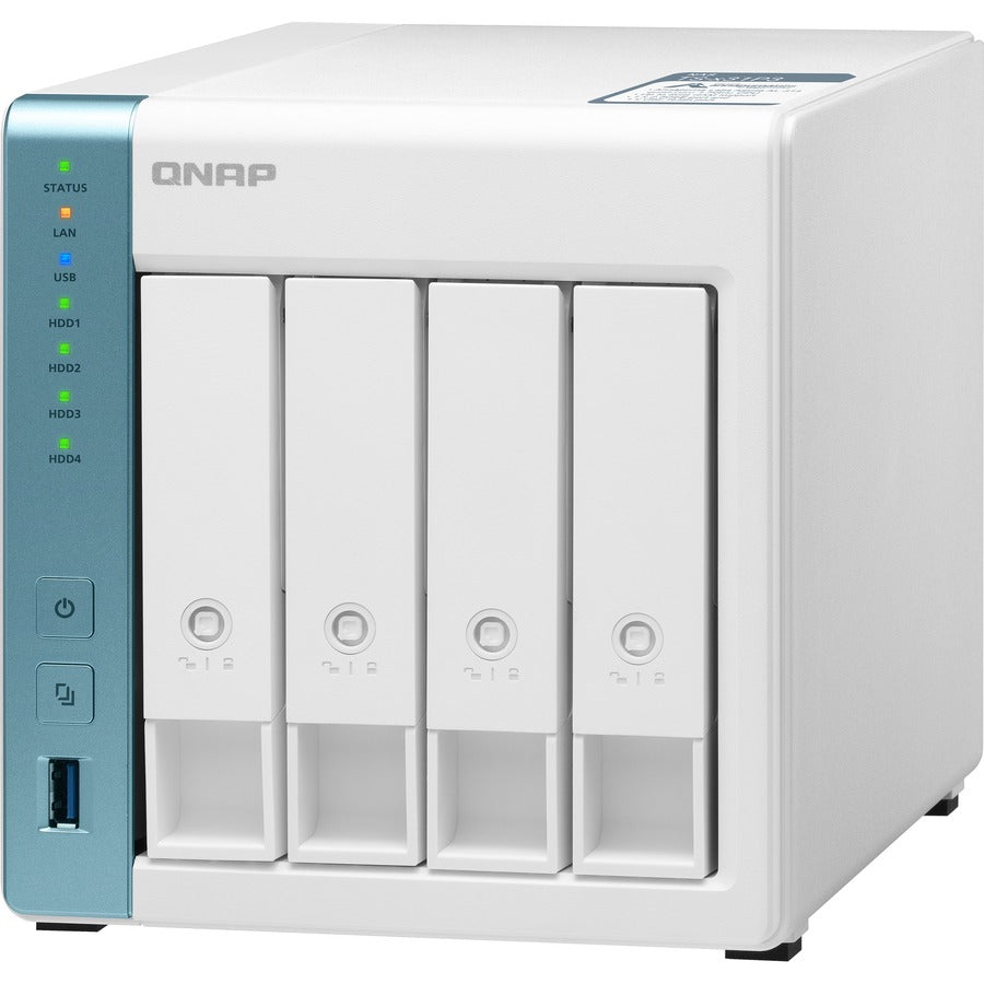 QNAP Quad-core 1.7GHz NAS with 2.5GbE and Feature-rich Applications for Home & Office TS-431P3-4G-US