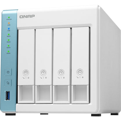 QNAP Quad-core 1.7GHz NAS with 2.5GbE and Feature-rich Applications for Home & Office TS-431P3-4G-US