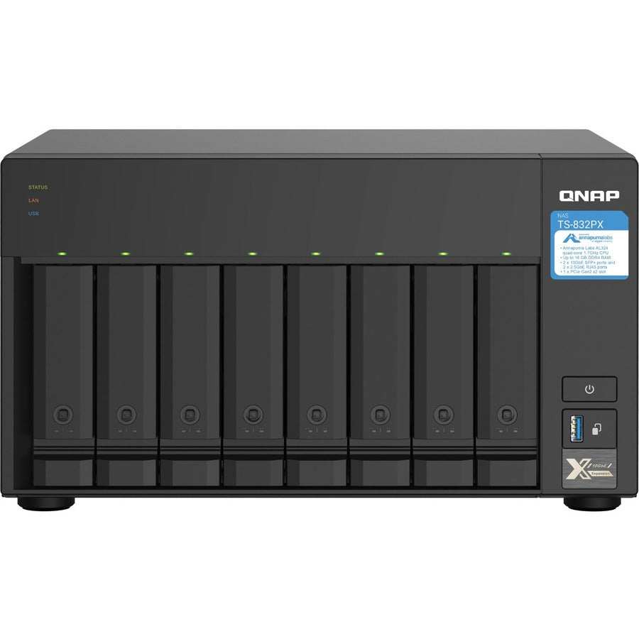 Système de stockage SAN/NAS QNAP TS-832PX-4G TS-832PX-4G-US