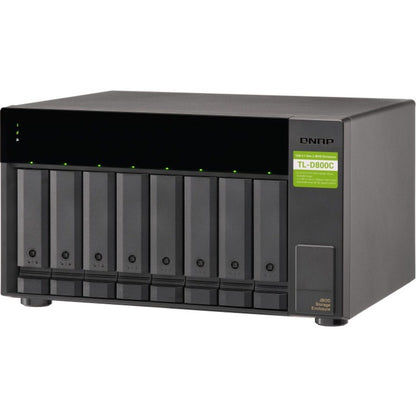 QNAP TL-D800C Drive Enclosure SATA/600 - USB 3.2 (Gen 2) Type C Host Interface Tower TL-D800C-US