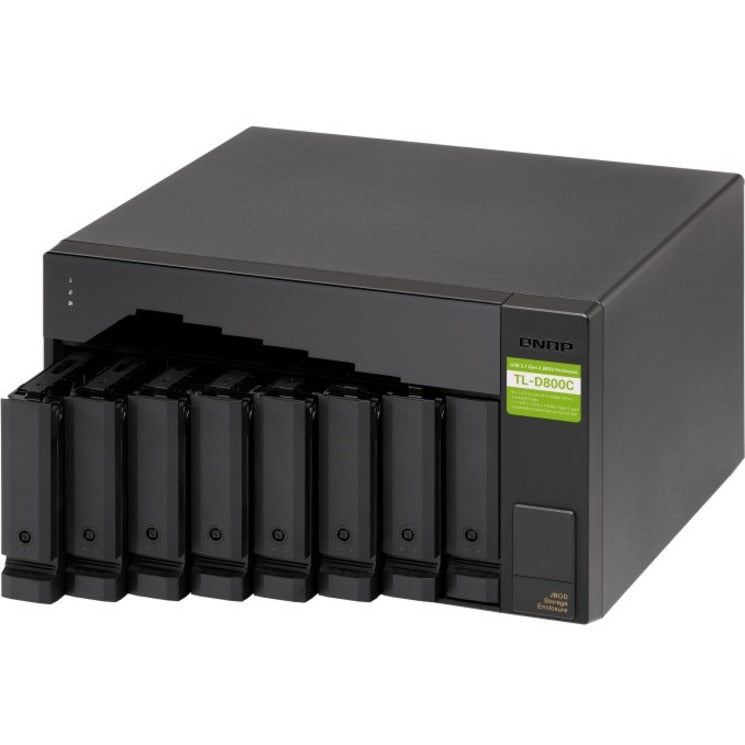 QNAP TL-D800C Drive Enclosure SATA/600 - USB 3.2 (Gen 2) Type C Host Interface Tower TL-D800C-US