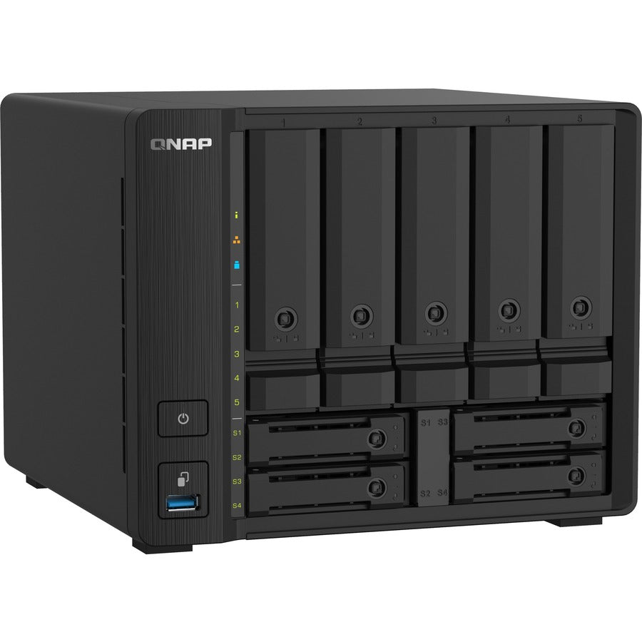 NAS compact QNAP à 9 baies avec 10 GbE SFP+ et 2,5 GbE pour des applications de fichiers plus fluides TS-932PX-4G-US