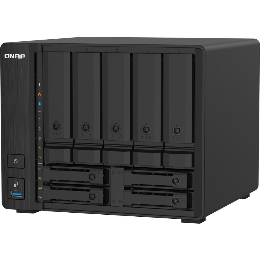 NAS compact QNAP à 9 baies avec 10 GbE SFP+ et 2,5 GbE pour des applications de fichiers plus fluides TS-932PX-4G-US