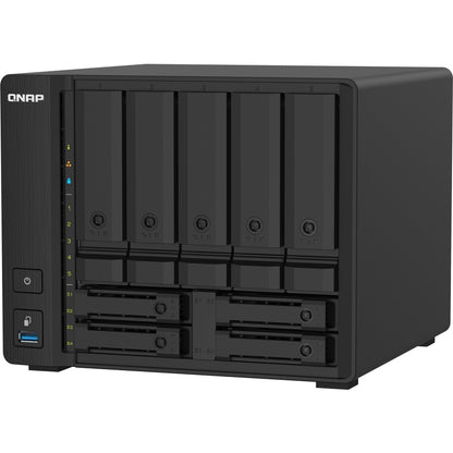 NAS compact QNAP à 9 baies avec 10 GbE SFP+ et 2,5 GbE pour des applications de fichiers plus fluides TS-932PX-4G-US
