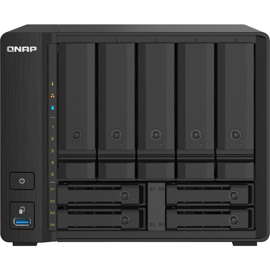 NAS compact QNAP à 9 baies avec 10 GbE SFP+ et 2,5 GbE pour des applications de fichiers plus fluides TS-932PX-4G-US