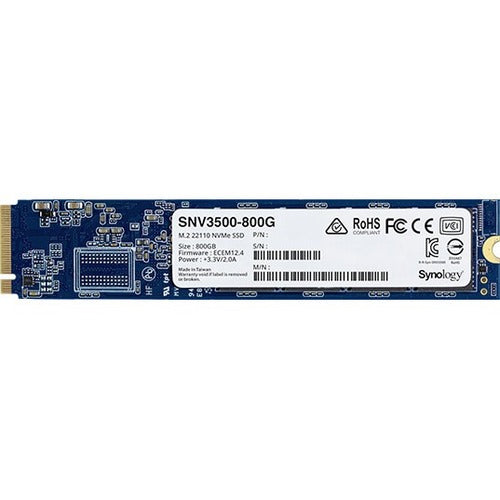 Disque SSD Synology SNV3000 SNV3500-800G 800 Go - M.2 22110 interne - PCI Express NVMe (PCI Express NVMe 3.0 x4) SNV3500-800G