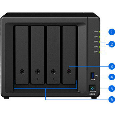 Synology Puissant NAS à 4 baies pour les utilisateurs à domicile et au bureau DS418