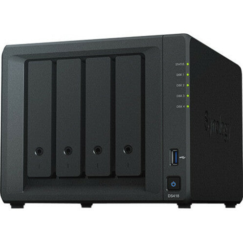 Synology Puissant NAS à 4 baies pour les utilisateurs à domicile et au bureau DS418