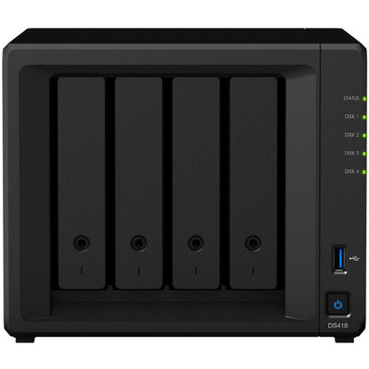 Synology Puissant NAS à 4 baies pour les utilisateurs à domicile et au bureau DS418
