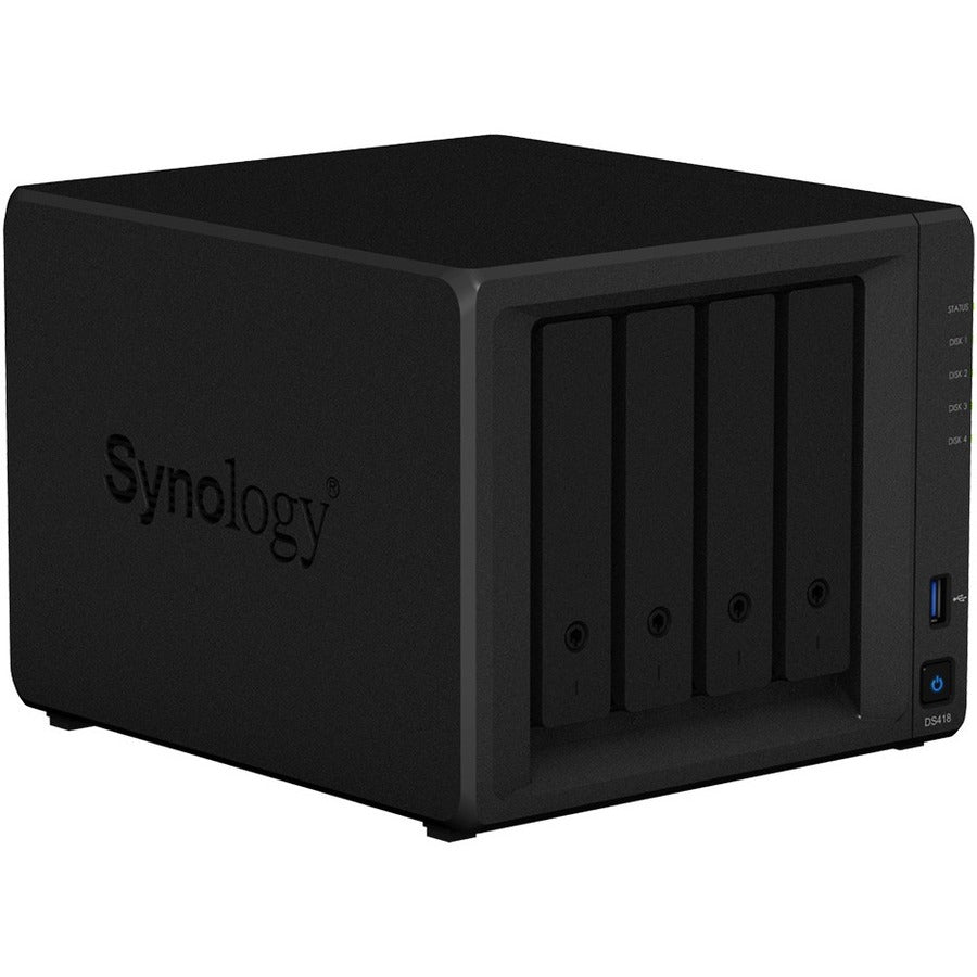 Synology Puissant NAS à 4 baies pour les utilisateurs à domicile et au bureau DS418