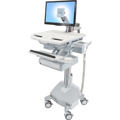 Chariot Ergotron StyleView avec bras LCD, alimentation LiFe, 1 tiroir SV44-1212-1