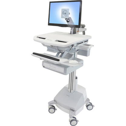 Chariot Ergotron StyleView avec bras LCD, alimentation SLA, 1 tiroir SV44-1211-1