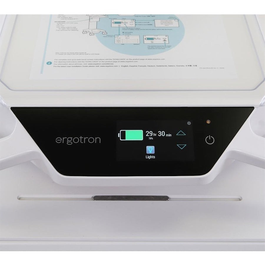 Ergotron CareFit Pro Electric Lift Cart, LiFe Powered, 8 Drawers (4x2), US/CA/MX C52-2281-1