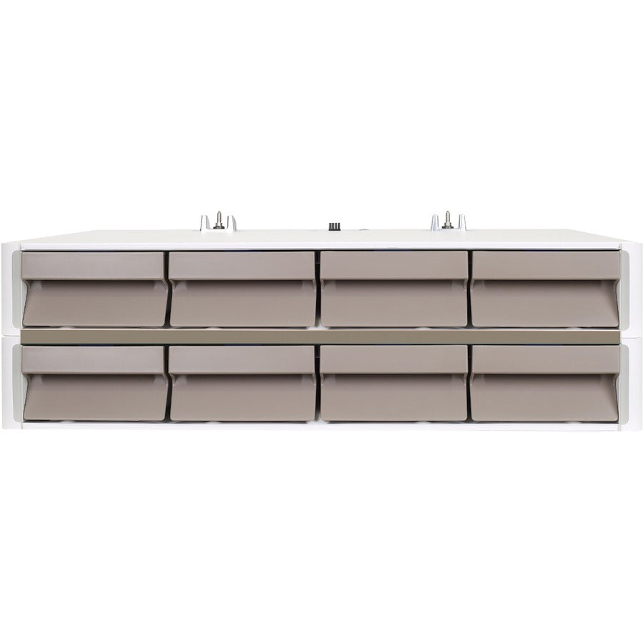 Ergotron CareFit Pro Electric Lift Cart, LiFe Powered, 8 Drawers (4x2), US/CA/MX C52-2281-1