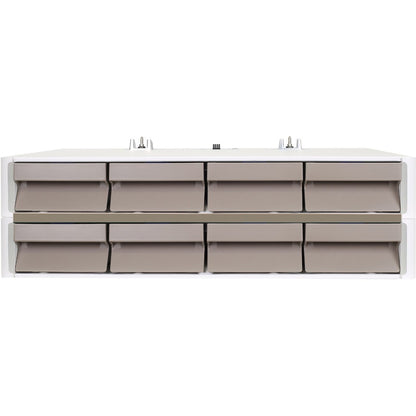 Ergotron CareFit Pro Electric Lift Cart, LiFe Powered, 8 Drawers (4x2), US/CA/MX C52-2281-1
