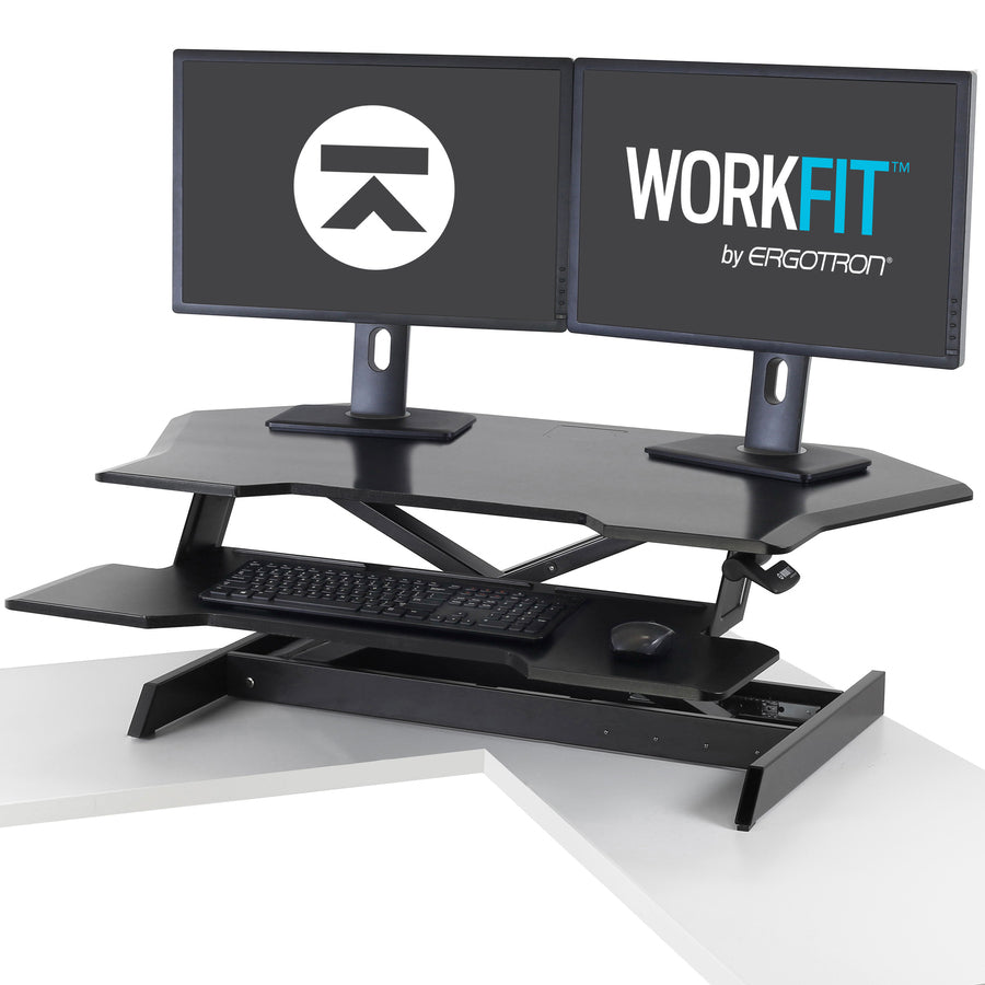 Ergotron WorkFit Corner Standing Desk Converter 33-468-921