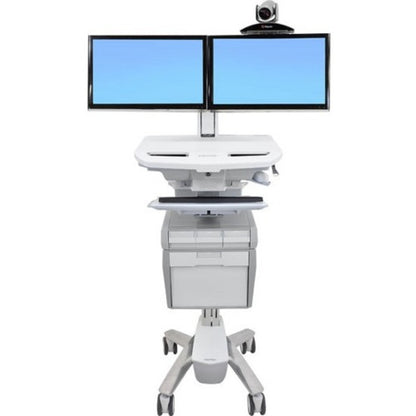 Ergotron StyleView Telepresence Cart, Dual Monitor SV43-1310-0