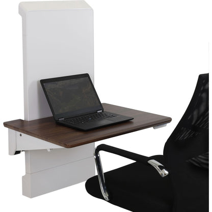 Ergotron WorkFit Elevate (walnut hills) Sit-Stand Wall Desk 24-804-S894