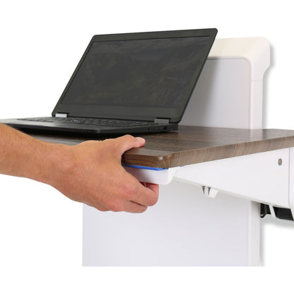 Ergotron WorkFit Elevate (walnut hills) Sit-Stand Wall Desk 24-804-S894