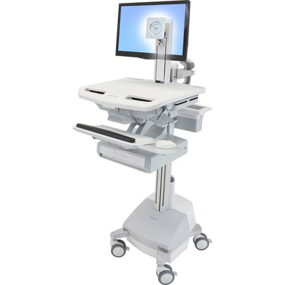 Ergotron StyleView Cart with LCD Pivot, SLA Powered, 1 Drawer SV44-1311-1