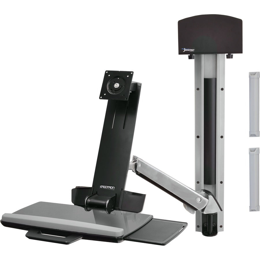 Support multi-composants Ergotron StyleView 45-273-026 pour écran plat, clavier, processeur - Aluminium poli 45-273-026