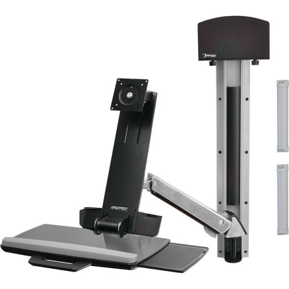 Support multi-composants Ergotron StyleView 45-273-026 pour écran plat, clavier, processeur - Aluminium poli 45-273-026
